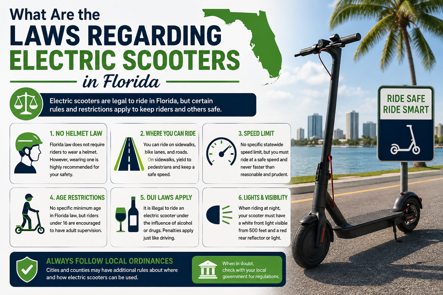 What Are the Laws Regarding Electric Scooters in Florida